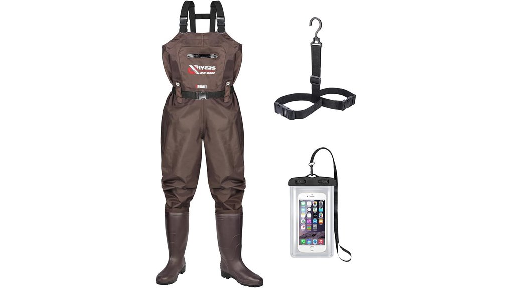 210d nylon pvc waders