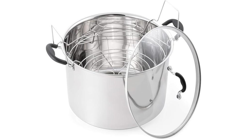 21 5qt stainless induction canner