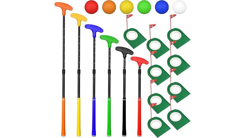 21 adjustable mini golf set