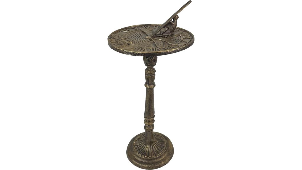21 inch bronze dragonfly sundial