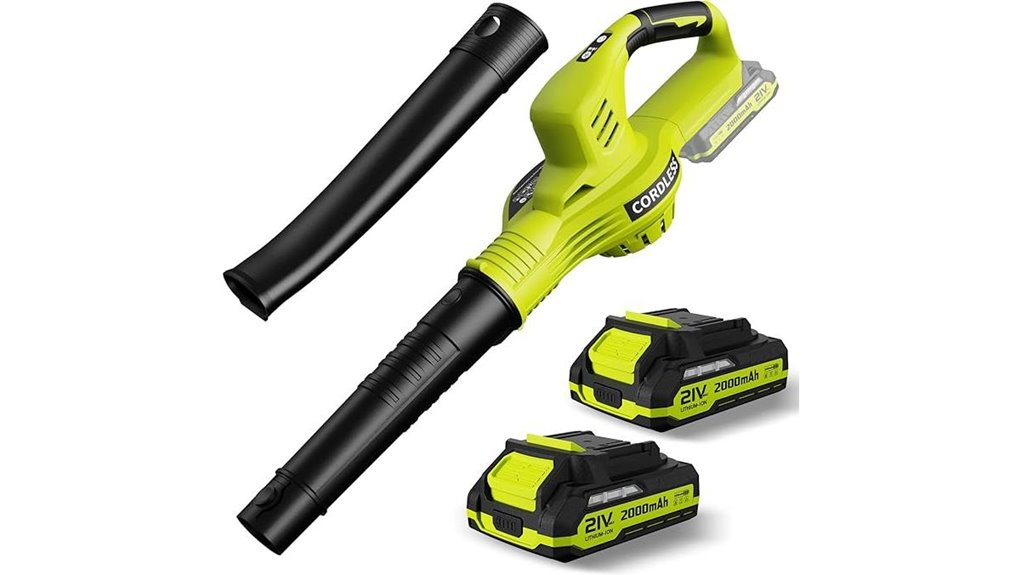 21v cordless dual battery blower