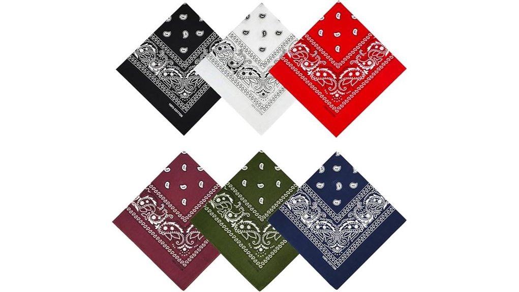 21x21 cotton bandanas set