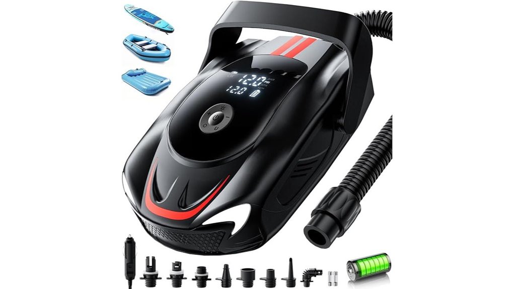 22 psi rechargeable paddleboard pump