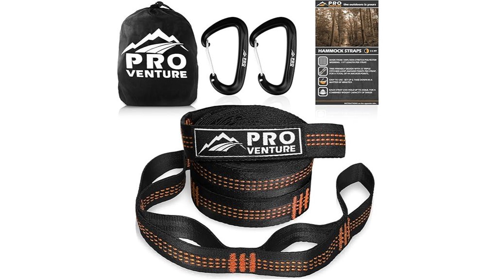 22ft straps 1200lb carabiners