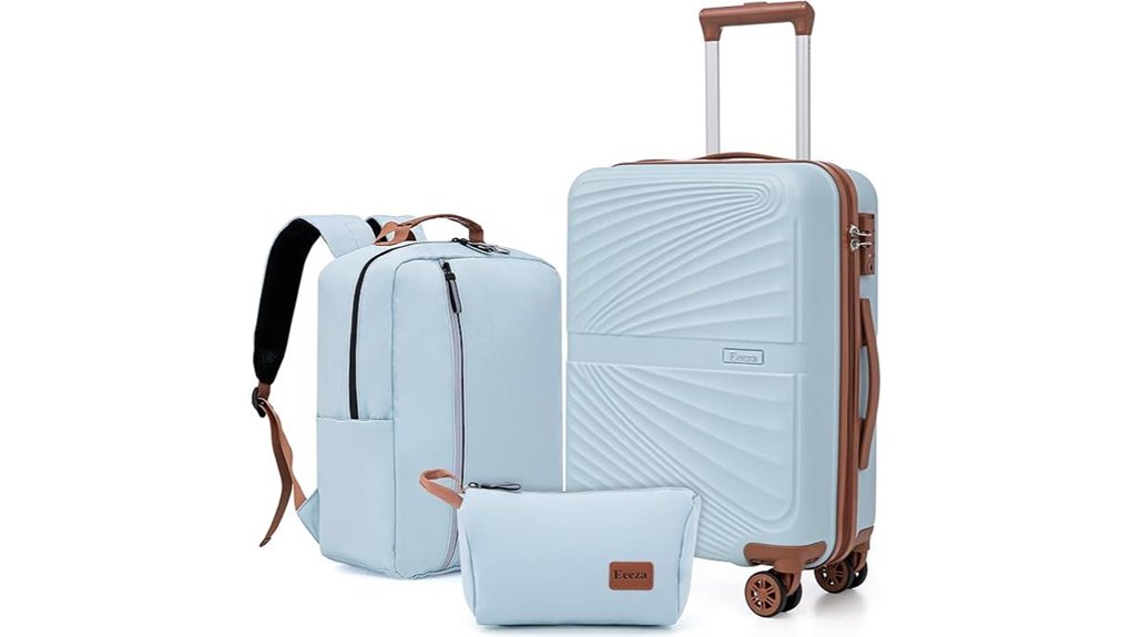 22x14x9 3 piece airline approved