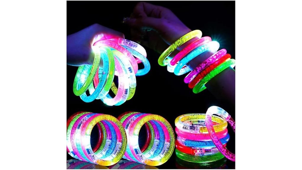 24 glow in dark party bracelets