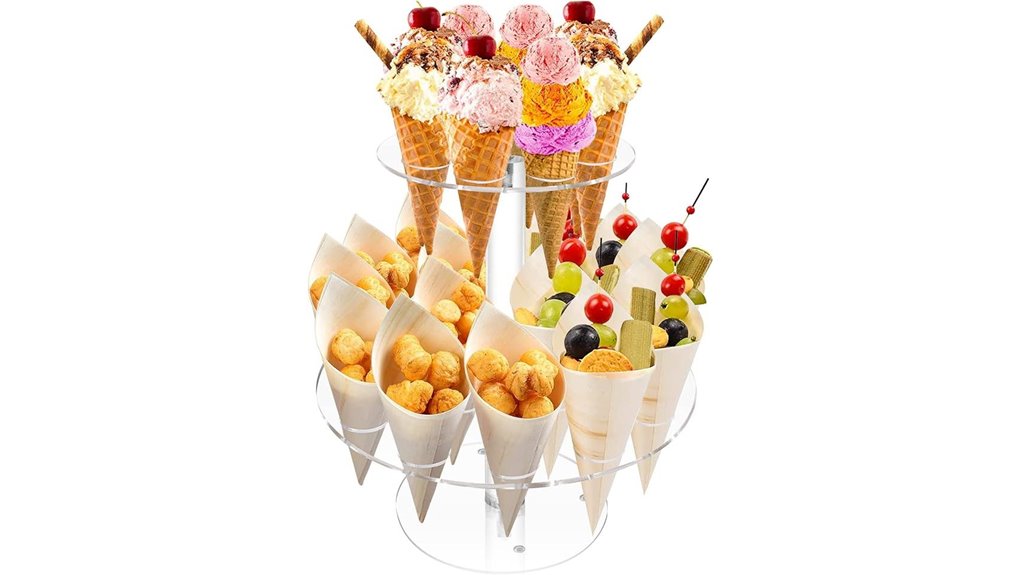 24 hole acrylic two tier stand