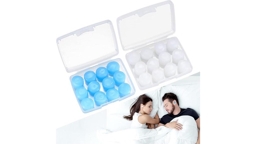 24 piece silicone noise canceling earplugs