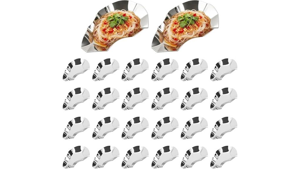 24 piece stainless steel shells