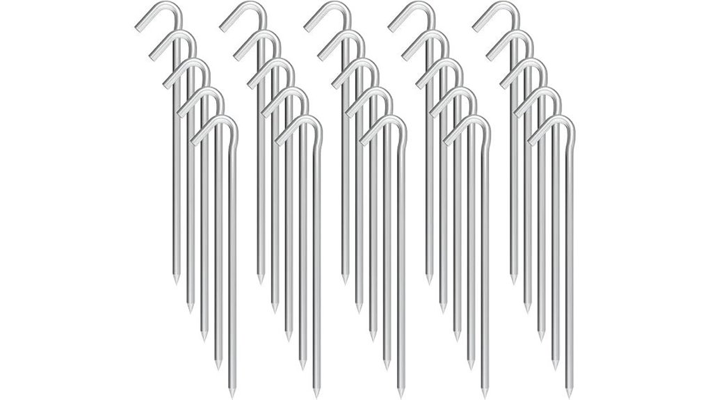 25 9 inch anti rust stakes
