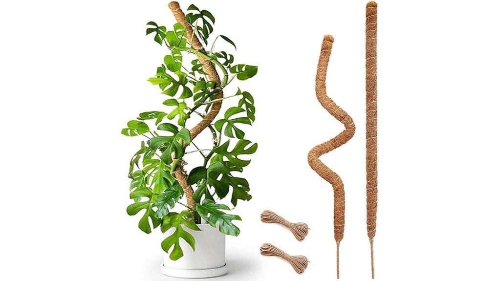 25 inch bendable moss poles