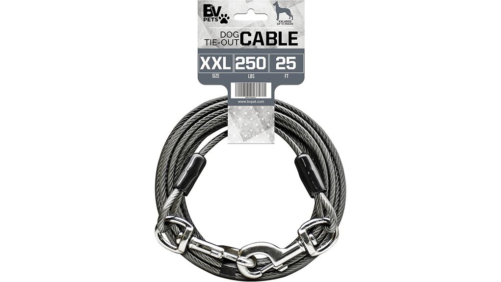 25ft heavy duty dog cable
