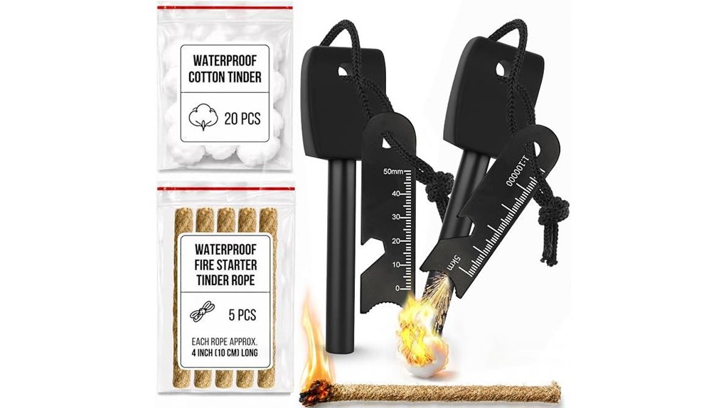 27 piece firestarter kit ropes
