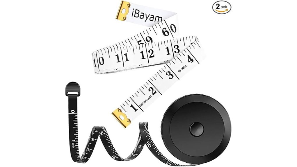 2 pack 60 inch white tapes