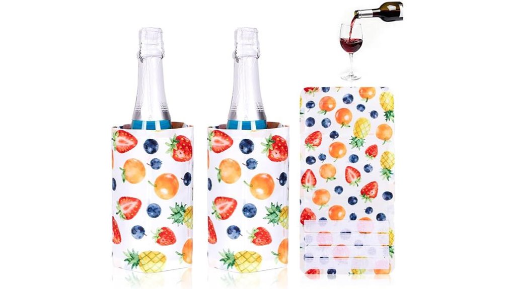 2 pack active wine sleeves