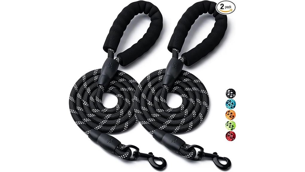 2 pack reflective nylon padded handle