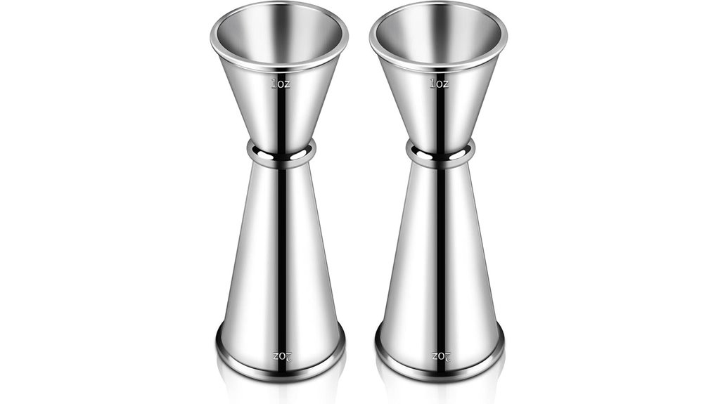 304 stainless two piece jiggers