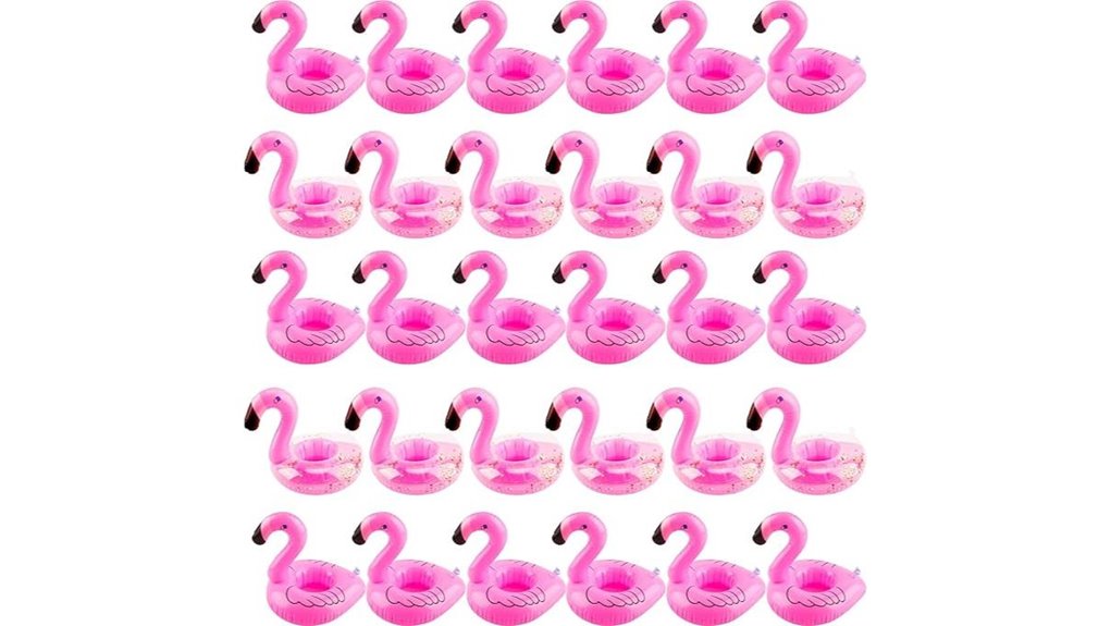 30 pack flamingo coasters