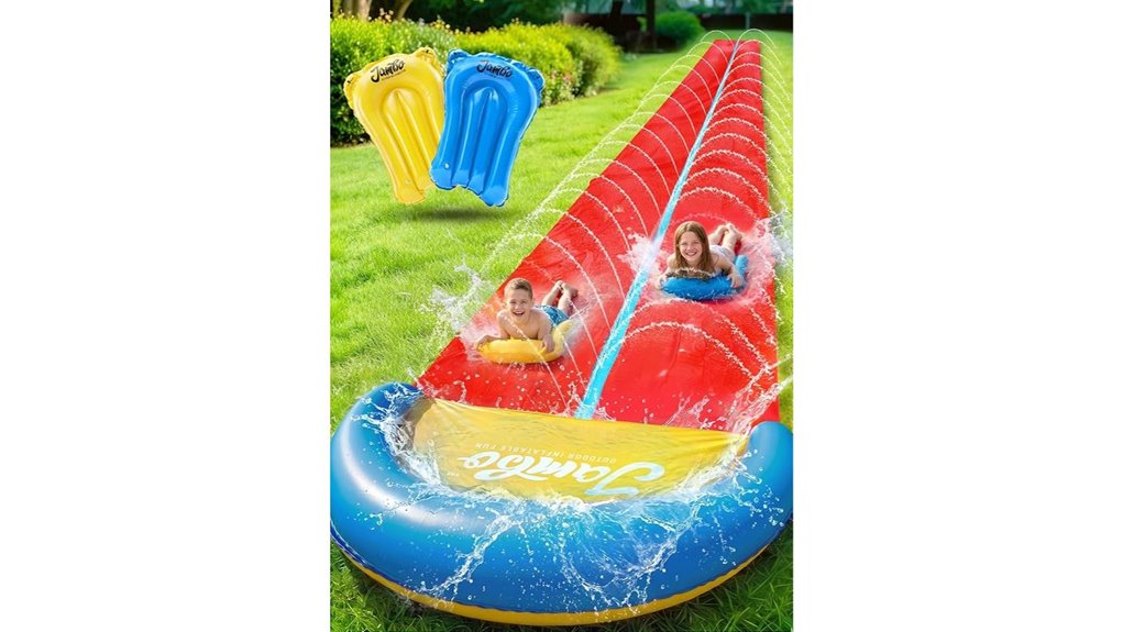 32 ft double lane crashpad slide