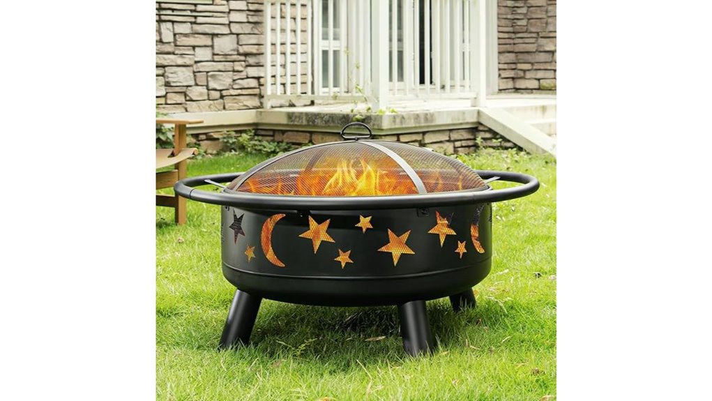 32 inch metal mesh firepit