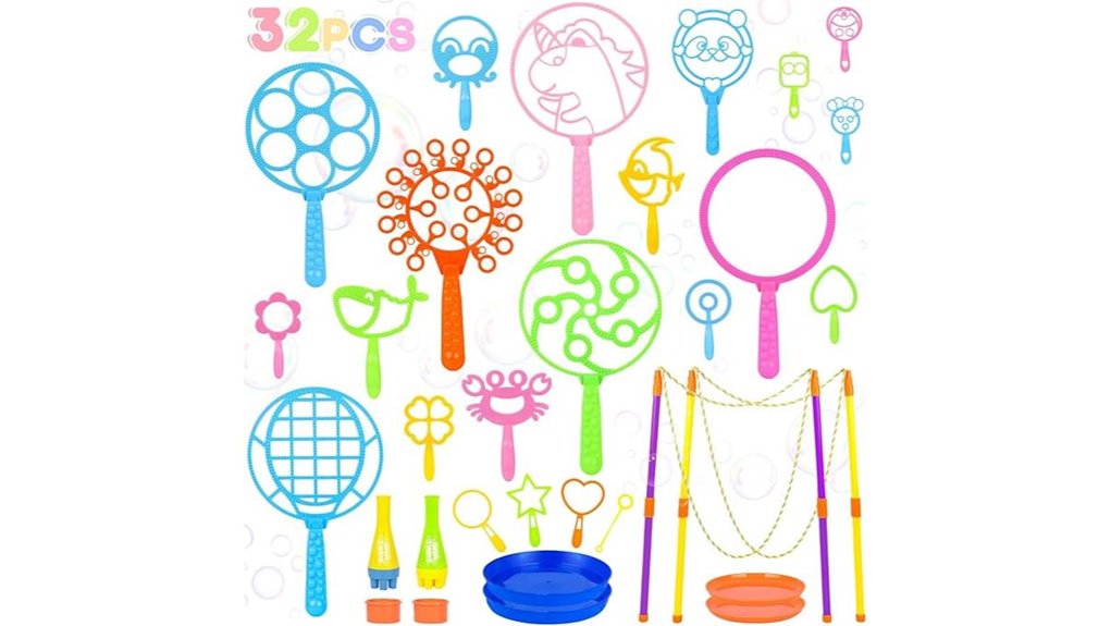32 piece bubble wand set
