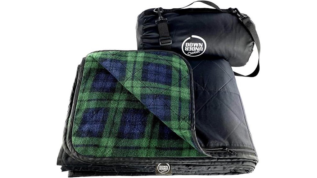 350gsm quilted fleece blanket