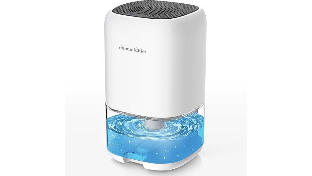 35oz white quiet dehumidifier