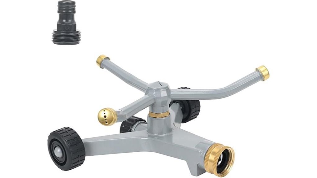 360 rotating lawn sprinkler