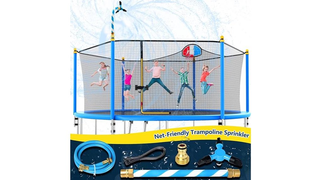 360 rotating trampoline sprinkler