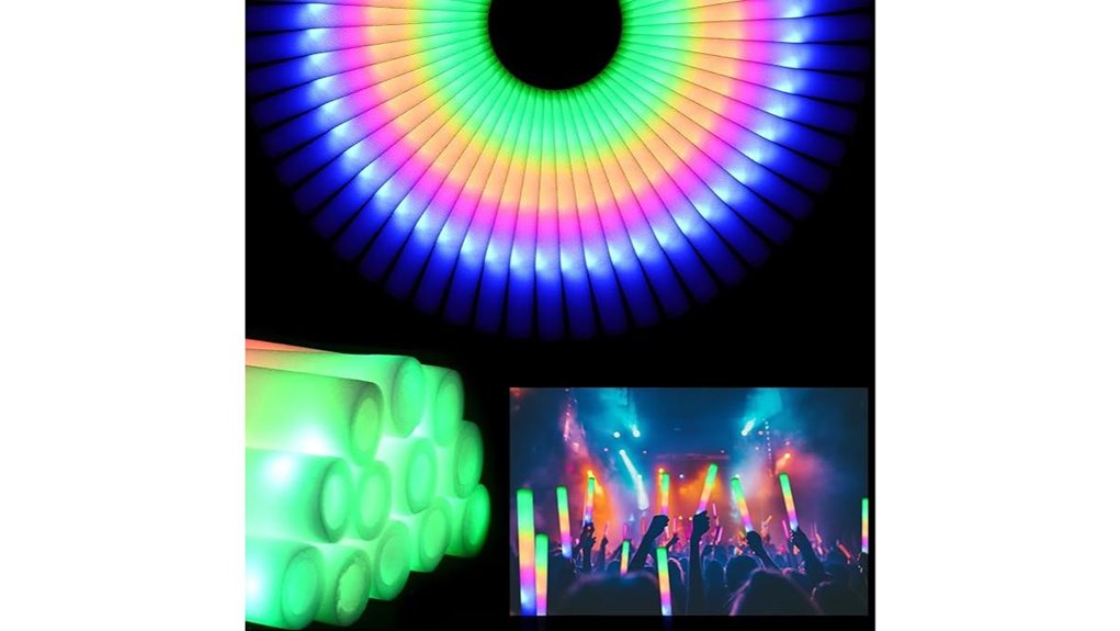 36 led foam glowsticks