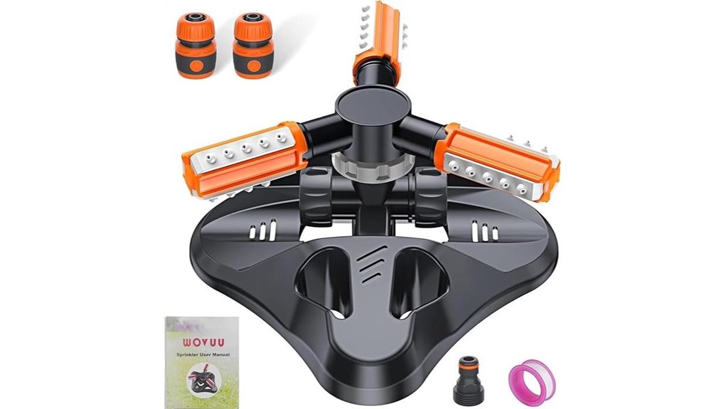 36 unit orange garden sprinkler