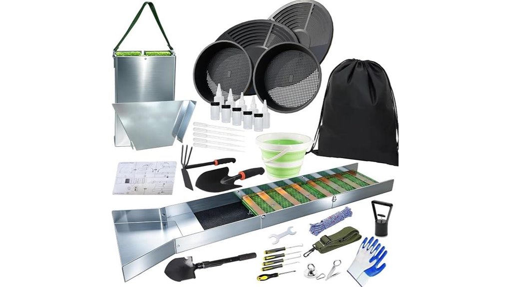 37 piece gold panning kit