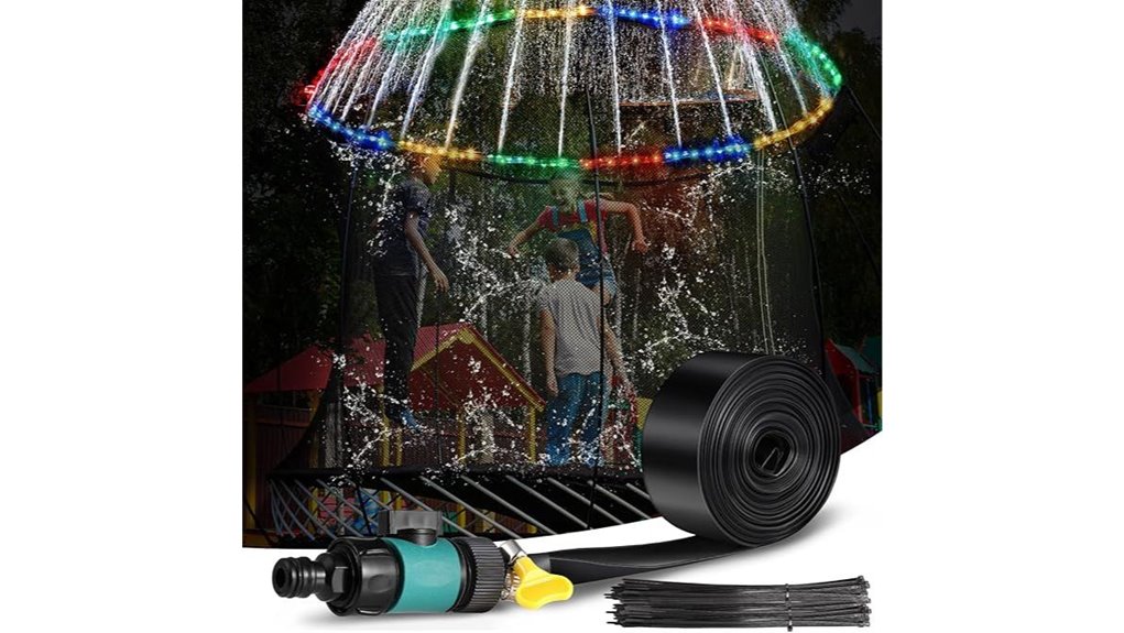 39ft led trampoline sprinkler