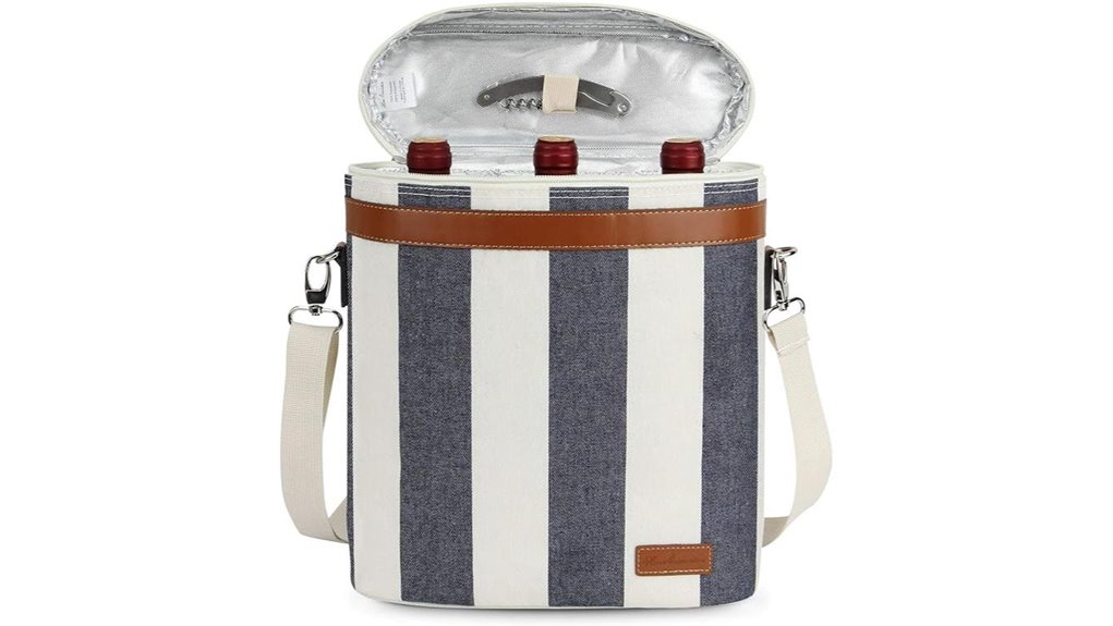 3 bottle wine cooler