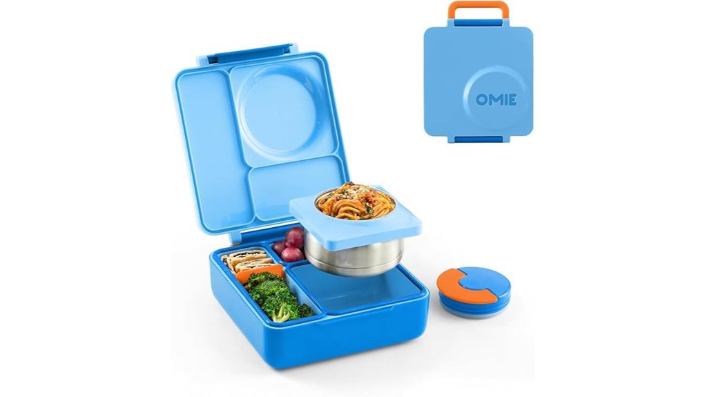 3 compartment insulated bento box