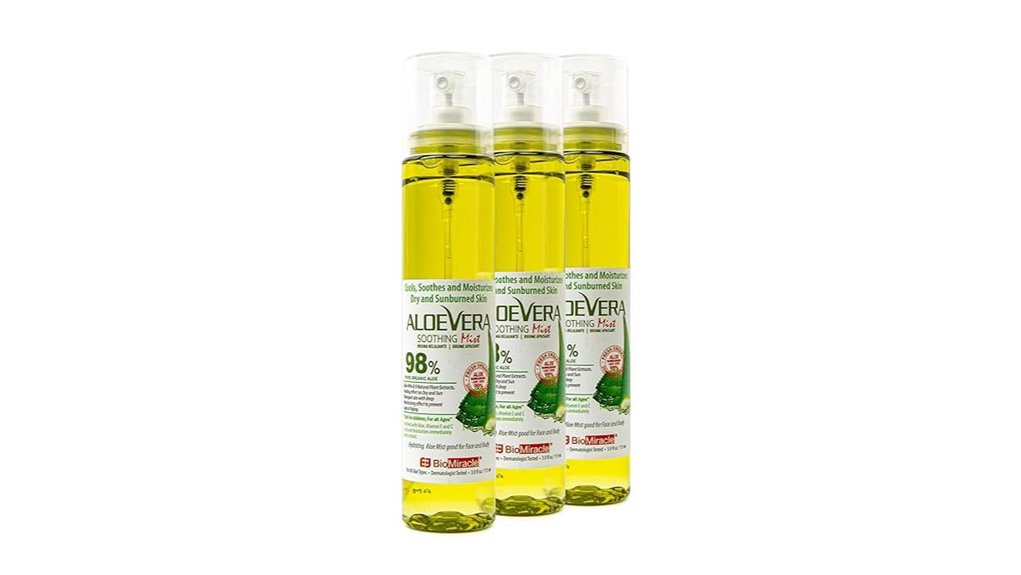 3 pack organic aloe mist