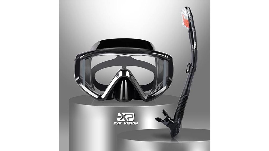 3 window anti fog snorkel set