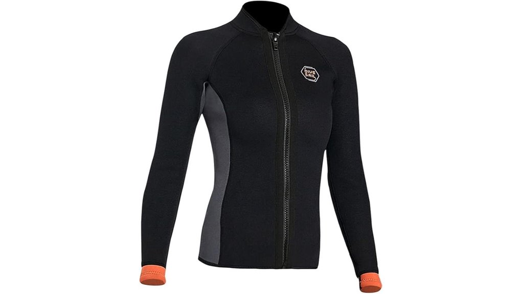 3mm neoprene front zipper