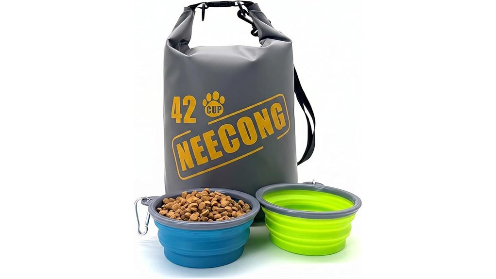 42 cup collapsible dog bowls
