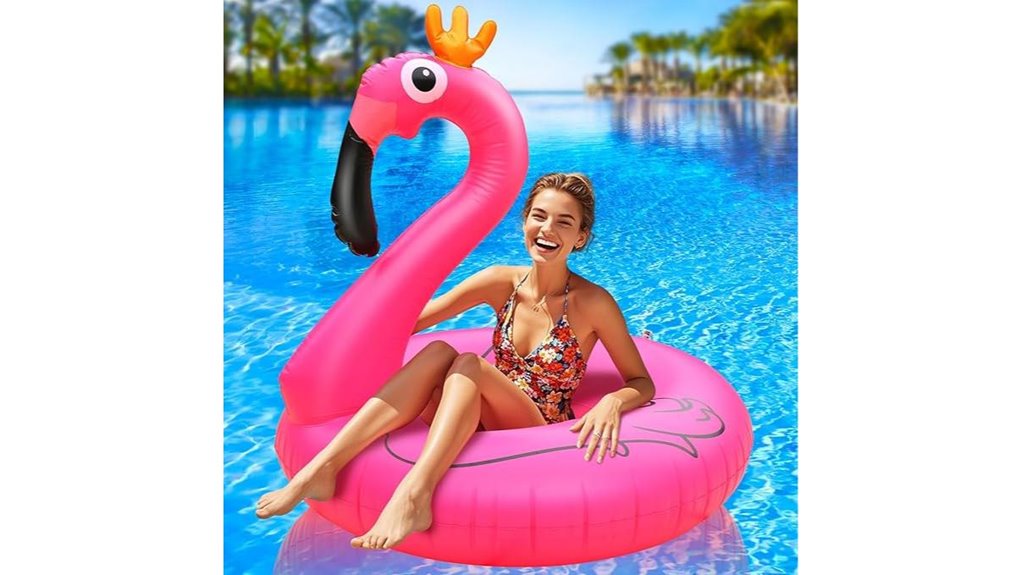 42 inch pink flamingo float