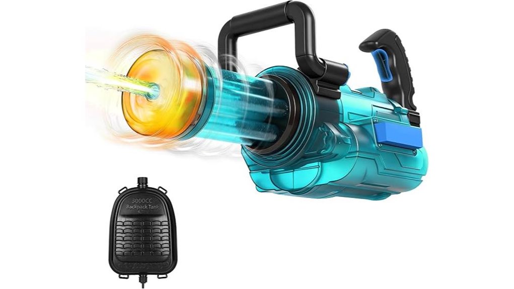 45ft led gatling watergun