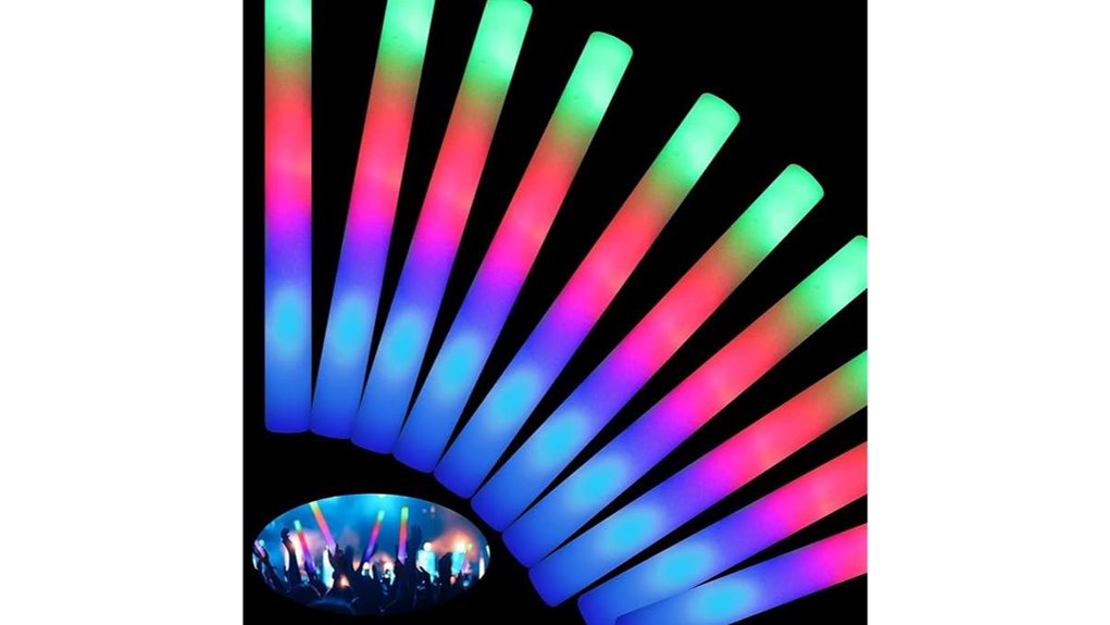 46 foam glow sticks