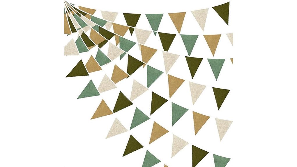 46ft sage burlap streamers