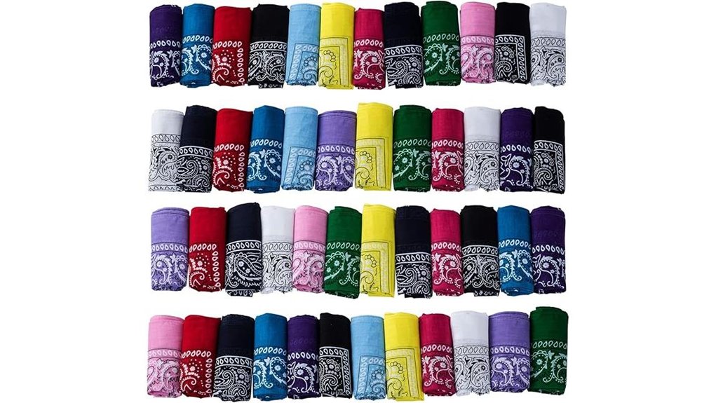 48 double sided paisley bandannas