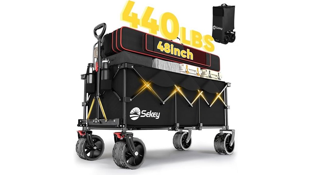 48 inch collapsible 440lb 300l cart