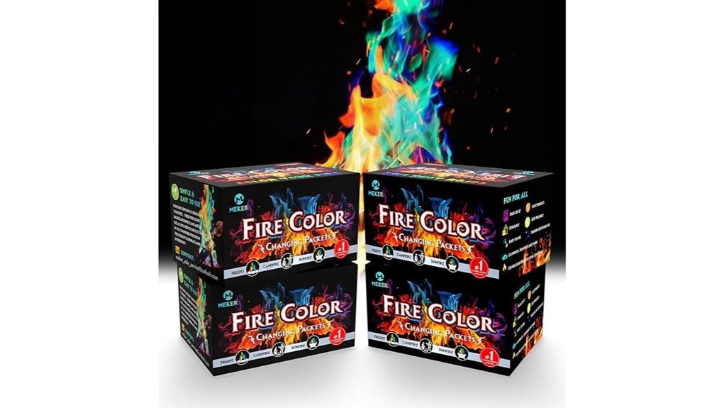 48 pack color changing fire packets