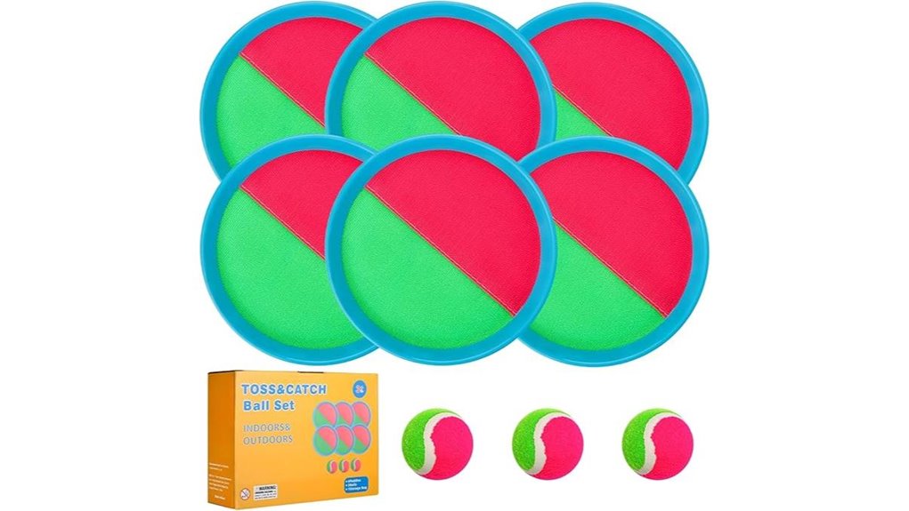 4 8 kids toss catch