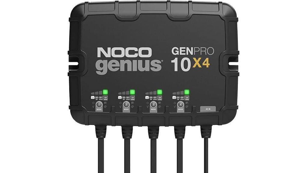 4 bank 40a marine charger