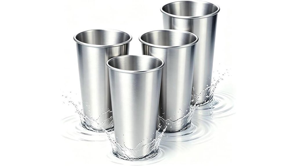 4 pack 20oz stainless cups