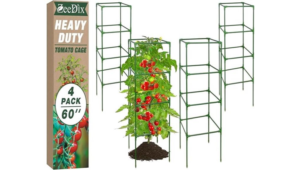 4 pack 60 inch tomato cages